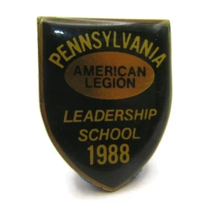 Prendedor de escuela de liderazgo de Pensilvania American Legion 1988 - Imagen 1 de 4