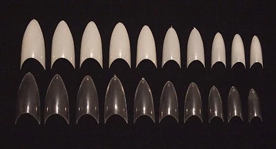 20 100 500 Stiletto Pointed Shape False Vamp Art Tips Fake Acrylic Nails - Image 1 of 4
