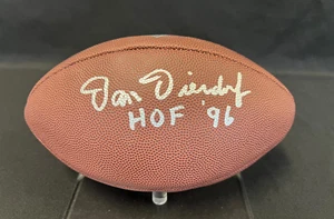 Fútbol americano firmado por Dan Dierdorf de la NFL Salón 96 JSA - Imagen 1 de 6