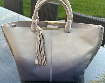 Bolso Bandolera de Cuero Botkier Ombre Quincy Azul Blanco Borla Nuevo sin Etiquetas Foto 1 de 4