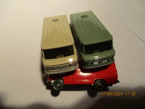 RE-WIKING - MB L 406 KASTEN/ X 3 - DIFF FARBE - 2 OHNE LKR - 1 MIT LKR - Foto 1 di 6