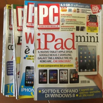 PC PROFESSIONALE N. 250-261 Mondadori - mensile, Anno 2012 completa - CD inclusi - Immagine 1 di 4