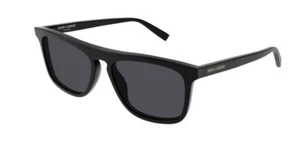 Saint Laurent SL 586 001 Black/Black Square Men's Sunglasses - Picture 1 of 3