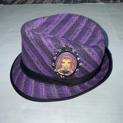 Ever After High Fedora Girls Hat OS MATTEL Purple Costume Accessory Dress up - Image 1 of 4
