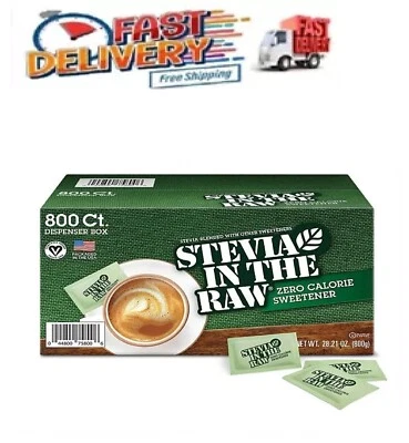 Stevia In The Raw Plant-Based Zero Calorie Sweetener Packets(800 ct.)Great Price