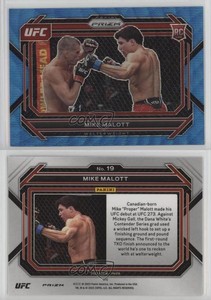 2023 Panini Prizm UFC Blue Wave Prizm Mike Malott #19 Rookie RC