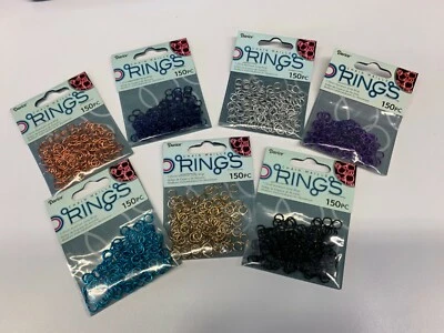 Anillos de salto de malla de aluminio - bucles de conexión divididos 7,25, 10, 12 o 15 mm Foto 1 de 4