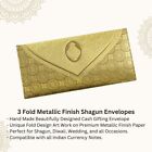 Metallic Finish Shagun Eid Money Envelopes for Gifting Lifafa Wedding Occasion