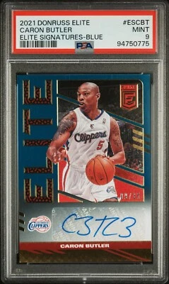 Donruss 2021 - Caron Butler Auto PSA 9 - Elite Signatures azul/35 coincidencia de colores Foto 1 de 2