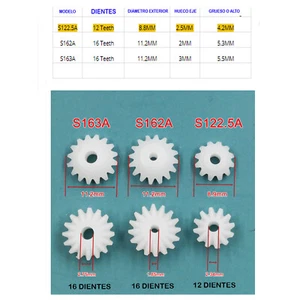 Slot Cars Gears Crowns Transmission�N Relaci�N Pi� Ones Spacers Nylon Engines - Picture 1 of 5