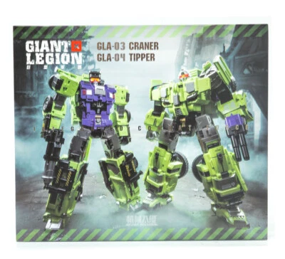 Mecha Invasion Devastator GLA-03&04 Craner Hook Tipper Long Haul Giant Legion  - Image 1 of 4