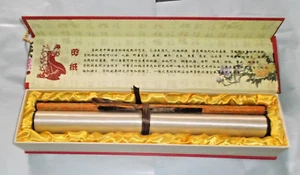 ORIENTAL ART CHINESE CALLIGRAPHY HANGING SCROLL IN BEAUTIFUL BOX AND GIFT BAG - Picture 1 of 11