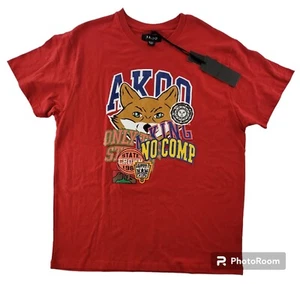 Akoo Shirt Mens Size 2XL Red No Comp Knit Short Sleeve T-Shirt NEW - Picture 1 of 6