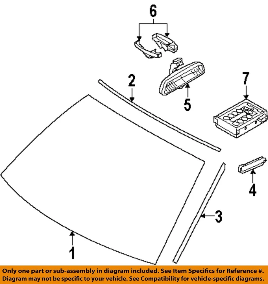 BMW OEM 04-14 525i Windshield Glass-Drip Molding Clip 51317064098 - Image 1 of 1