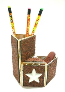 Handmade Pencil / Pen Holder Made out of Toothpicks! - Picture 1 of 9