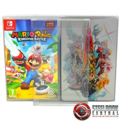 STEELBOOK CENTRAL 50 x GP14 Switch Game Box / Steelbook Protectors For Nintendo 0.4mm Display Case
