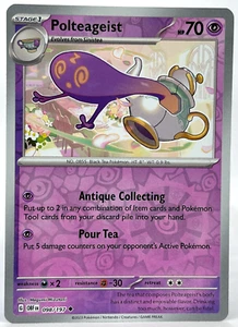 POLTEAGEIST Reverse Holo Scarlatto Viola Ossidiana Fiamme 98/197 Pokemon - Foto 1 di 2
