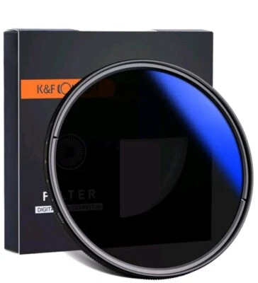 K&F Concept Multicoated Variable Neutral Density ND Lens Filter ND2-400 46mm - Image 1 of 4