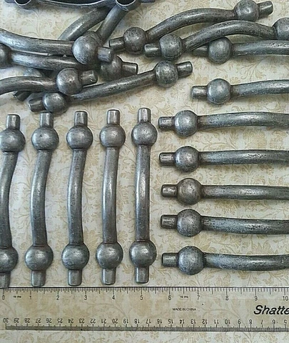 21 gun metal steam punk industrial cabinet dresser drawer door pulls salvage AJ Cover