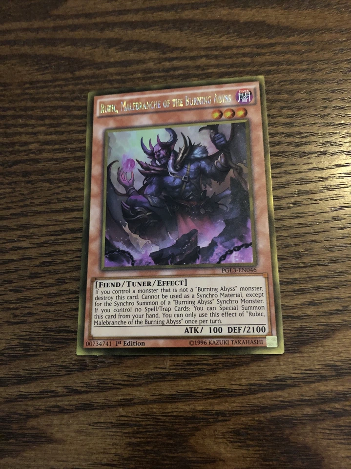 PGL3-EN046 Rubic, Malebranche of the Burning Abyss – Gold Rare 1st Edition  - Image 1 of 1