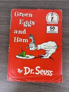 Dr. Seuss Green Eggs and Ham 1960 First Edition 195/195 HBDJ RARE - Picture 1 of 10