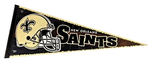 Vintage New Orleans Saints Football Pennant Felt WinCraft 28" in - Picture 1 of 6