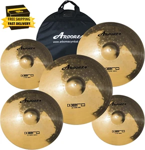 Cymbal Pack Alloy Cymbals Drum Cymbal Set 14"/16"/18"/20" plus Free Cymbal Bag 5 - Picture 1 of 9