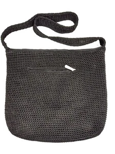 Women's THE SAK Black Crochet Shoulder Purse - Picture 1 of 8