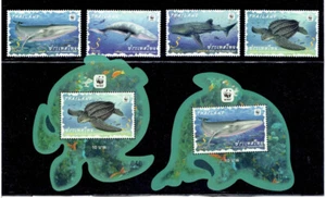 Tailandia 2019 animales salvajes preservados (con S/S) WWF - Imagen 1 de 1