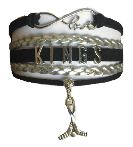 Los Angeles Kings Hockey Infinity Bracelet Jewelry Apparel Cover