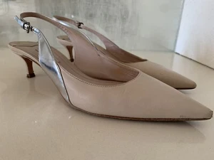Miu Miu Slingpumps Size 39 Court Shoes Slingbacks Shoes Two-Coloured - Picture 1 of 11