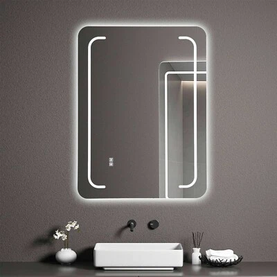 JiuPopular Espejo de Baño LED Rectangular con Luces - Ilumina Baño Va Foto 1 de 4