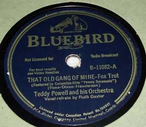 Bluebird B-11082 Teddy Powell That Old Gang of Mine / Bluebird Boogie Woogie 78 - Picture 1 of 2