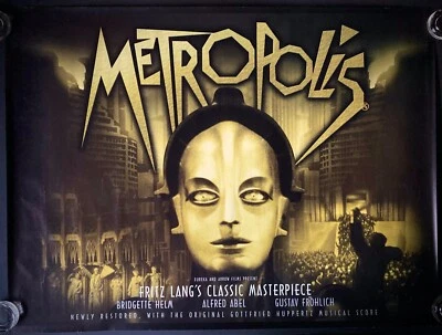 Metropolis ORIGINAL Quad Movie Film Cinema Poster Fritz Lang 2000s RR - Bild 1 von 4