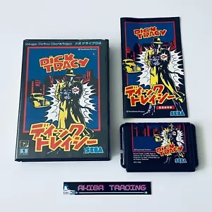 Dick Tracy Mega Drive Megadrive MD Genesis SEGA Shooter Japan NTSC-J Tested - Picture 1 of 14
