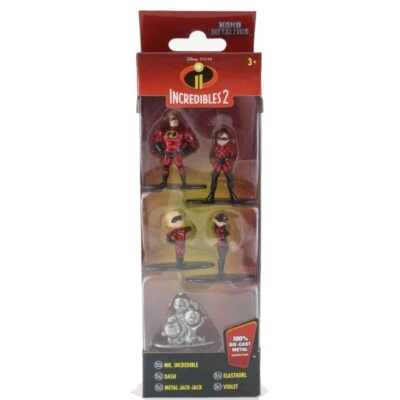 Figuras 100% metal fundido Jada Incredibles 2 2018 Nano MetalFigs - Imagem 1 de 4