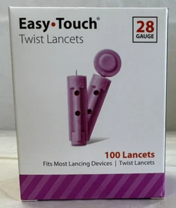 EasyTouch sterile Twist Lanzette - 100 Stück. Passend für die meisten Lanzengeräte. - Bild 1 von 5