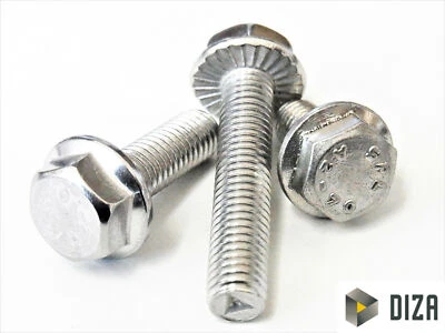 Hexagonal Tornillo de Brida din 6921 Sperr-Rippen Unterm Flansch A2 Acero Inox - Imagen 1 de 4