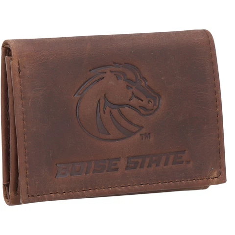 Boise State Broncos Leather Team Tri-Fold Wallet Cover