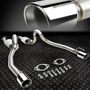 FOR 96-04 MUSTANG GT V8 SN95 4" ROLLED MUFFLER TIP RACING CATBACK EXHAUST SYSTEM