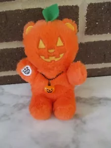 Build-A-Bear Mini Bohnen Kürbisbär 7 Zoll große Kürbisglocke Charm Halskette - Bild 1 von 4