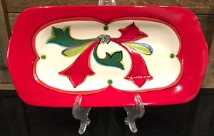 Gail Pittman NOEL Bread Tray 11-1/4" x 5-3/4" Rectangle Platter - Picture 1 of 6