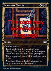 MTG MAESTROS CHARM 317 EXC - TALISMANO DEI MAESTRO - SNC X IT - MAGIC - Imagen 1 de 1