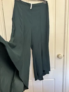 ASOS Women Green Wide Pants Size 14 Brand New - Picture 1 of 16