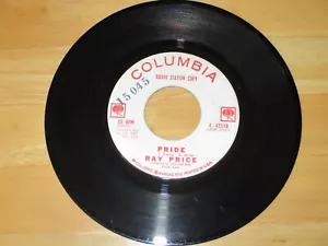 RAY PRICE - PRIDE B/W - I'M WALKING SLOW VG+ PROMO 1962 - Foto 1 di 1