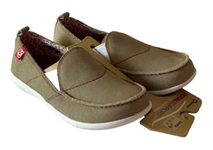 NEW! Spenco 512-0028 Siesta Khaki Wax Suede Women’s Shoes Size 7 - Picture 1 of 8