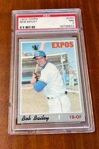 1970 Topps Set PSA 7 BOB BAILEY Expos # 293 - Picture 1 of 2