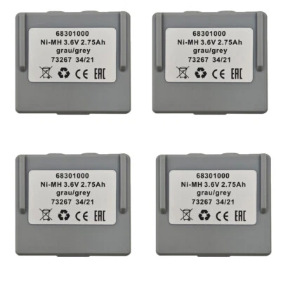 Batería 4 PIEZAS 68301000 2750mAh Control Remoto Ni-MH para Hetronic 68300900 3.6V Foto 1 de 4
