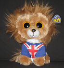 Uk Exclusive Ty Beanie Boos  Hero The 9 Lion Medium   Mint With Mint Tag