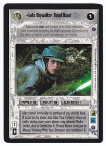 SWCCG Star Wars CCG • Luke Skywalker Rebel Scout Jedi • REFLECTION II 2 • RARE - Foto 1 di 1